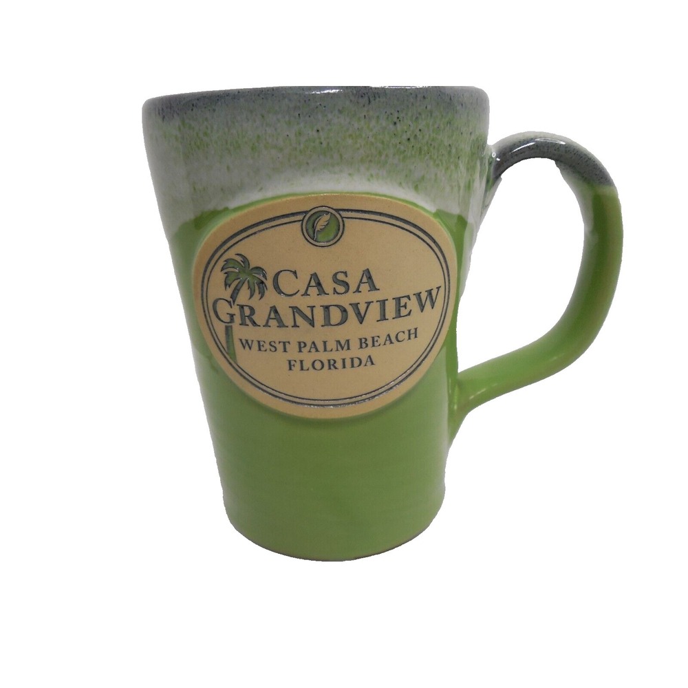 Deneen Pottery Hand-Thrown Mug "Casa Grandview West Palm Beach, FL"  2015